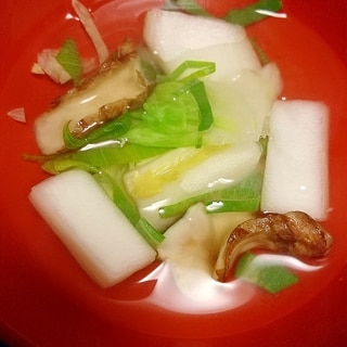 【汁物料理】菊芋と大根と白菜のすまし汁